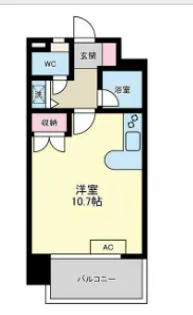 ダイアパレス宝町リージェント【1003号室】の間取り