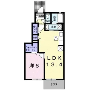 サニーフォレスタC【1階】の間取り