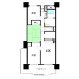 アマネセール西之町【8階】の間取り