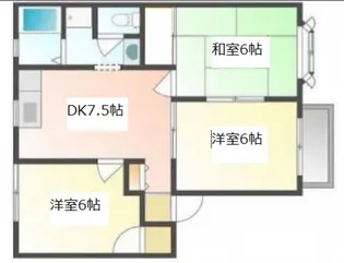 ベルメゾン A棟【1階】の間取り