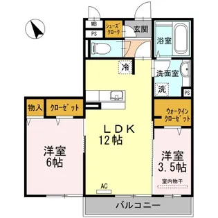 グランアーク【303号室】の間取り