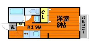 ネクスト東塚【201号室】の間取り