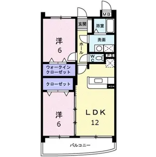 グランディール・S【2階】の間取り