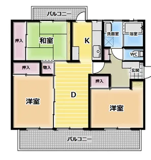 京都東山404棟【3階】の間取り