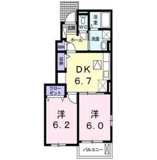 ジェネシスIV【1階】の間取り