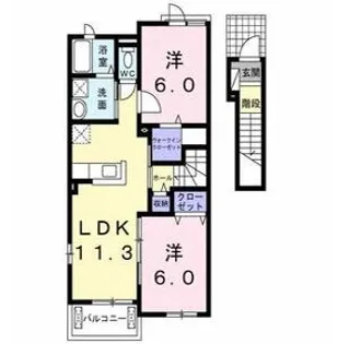 ジェネシスIV【2階】の間取り