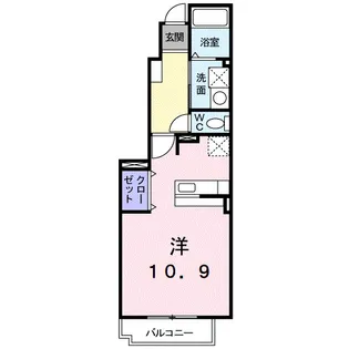 1Rの間取り画像