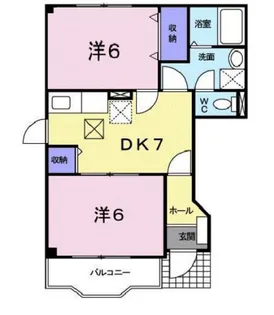 サンロード福山B【1階】の間取り