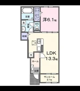 今津町アパート【1階】の間取り