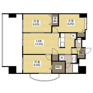 フラットリア春日【8階】の間取り