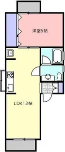 ハイツ八番館【1階】の間取り