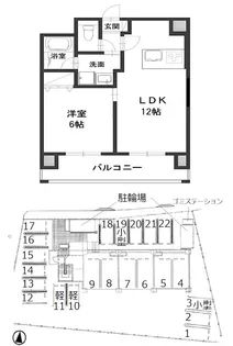 リーブル老松町【9階】の間取り