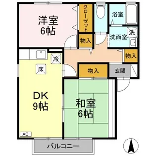 やすらぎの家 C棟【102号室】の間取り