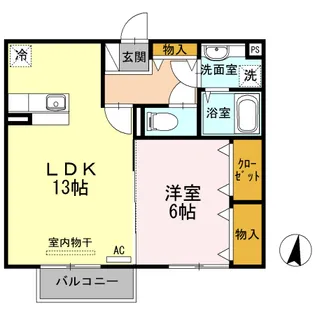 カーサ・デ・ミオ【2階】の間取り