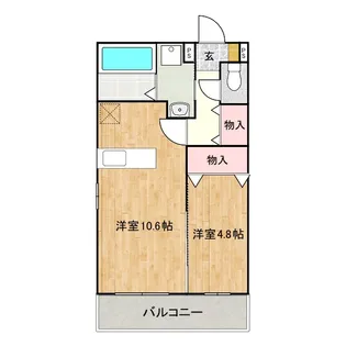 セレストローズ【1階】の間取り