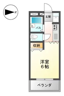 1Kの間取り画像