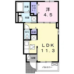 ソルテ【1階】の間取り