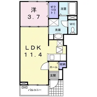 エスポア【1階】の間取り