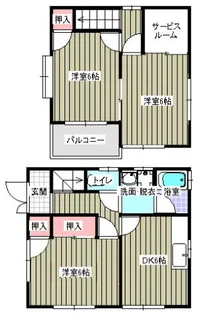 ハイツさらがいの間取り