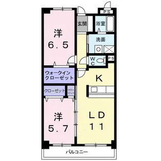 レンドール【2階】の間取り
