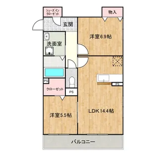 FORT RISE【1階】の間取り