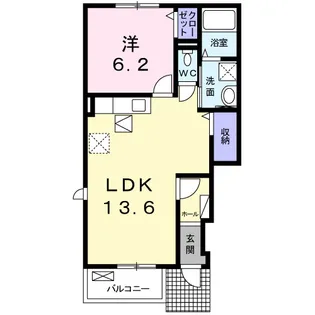 ラティナ クレール【1階】の間取り