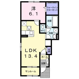 ベイカーストリート【1階】の間取り