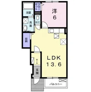 カーサ リアン【1階】の間取り