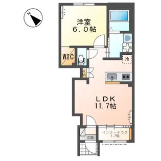 フレール 達【1階】の間取り