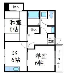 エーデルヴィラ【1階】の間取り