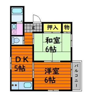 リバティ安原【1階】の間取り