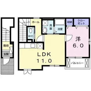 ソルパティオ Ⅰ【2階】の間取り