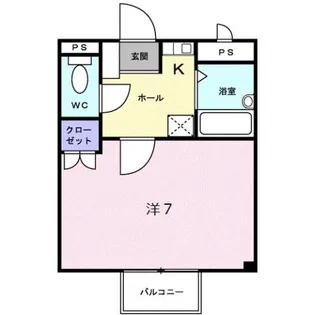 ニュークレインB【2階】の間取り