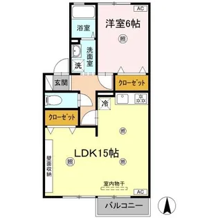 ボナール立江【1階】の間取り