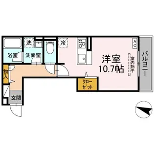 西町SUZUKAZE【3階】の間取り