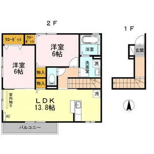 プレミアコート【2階】の間取り