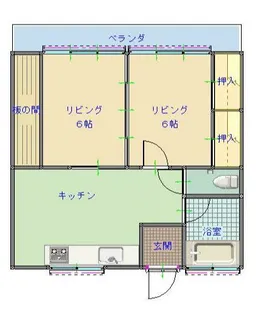 労住協第一ビル【6階】の間取り