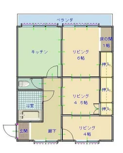 労住協第一ビル【306号室】の間取り