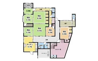 駅家町下山守貸家【1号室】の間取り