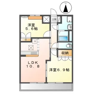 ファインパストラル【1階】の間取り