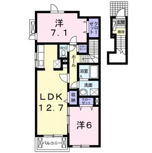 ヴィオーラ【2階】の間取り