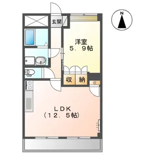 ヴィーナス【1階】の間取り