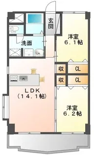 ローズヒルズ【1階】の間取り