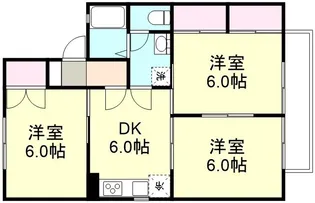 プラティア板谷A棟【1階】の間取り