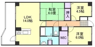 岡山県倉敷市白楽町【マンション】の間取り