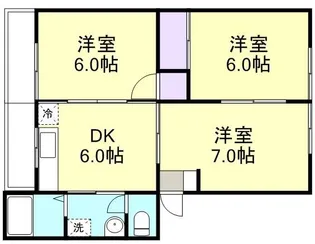 高越マンション【2階】の間取り
