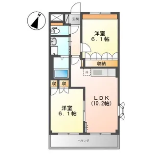 ラングウッド【2階】の間取り