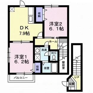 サニーハイツ A【2階】の間取り