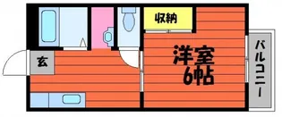 メヌエット神田【B105号室号室】の間取り