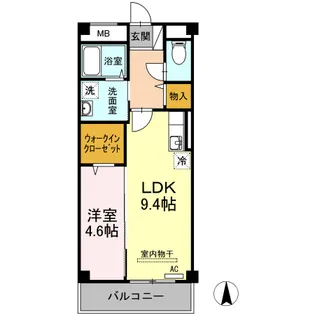 フォレスト林町【4階】の間取り